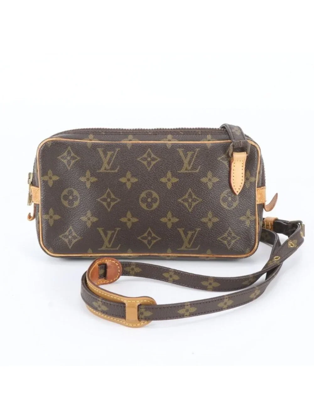 Louis Vuitton Monogram Maroulis Bandouliere Leather Shoulder Bag Crossbody Tote
